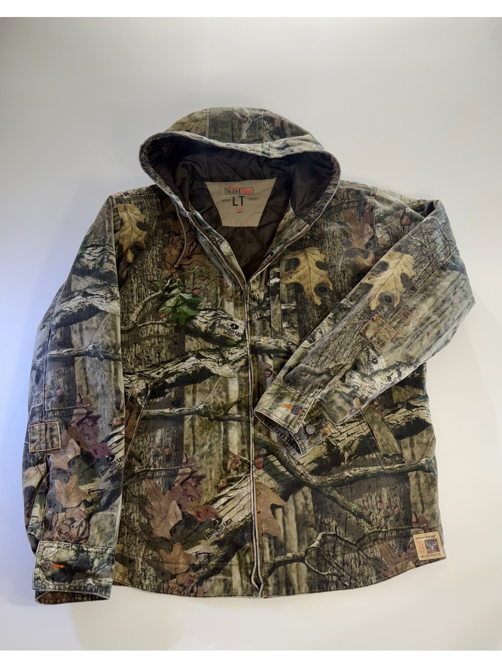 RedHead Silent Hide Mossy Oak Camo Hooded Jacket Large Tall